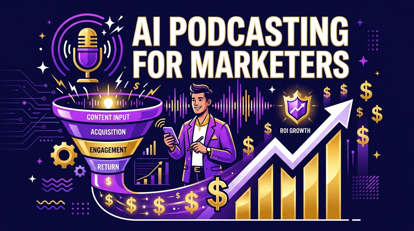 AI Podcasting for Marketers: Turn Content Into Audio at Scale