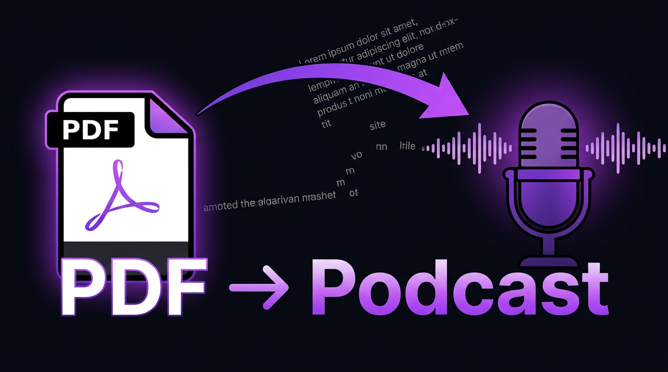 How to Convert a PDF Into a Podcast (Reports, Books & More)