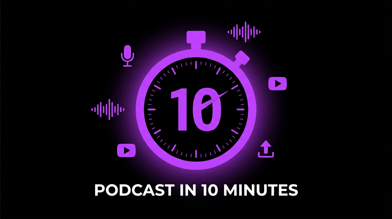How to Create a Podcast Episode in 10 Minutes Using AI