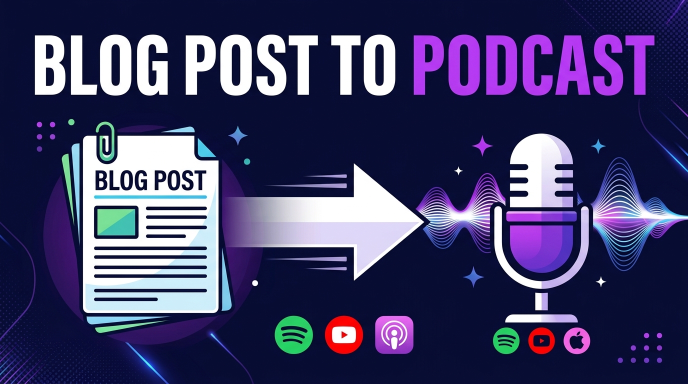 How to Turn a Blog Post Into a Podcast (Step-by-Step Guide)