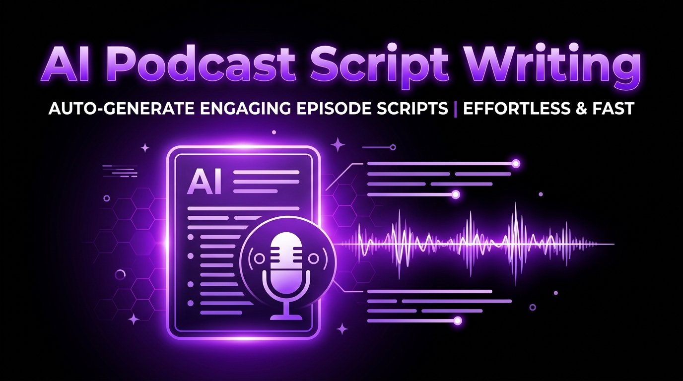 AI Podcast Script Writing: How to Write (or Generate) a Great Script